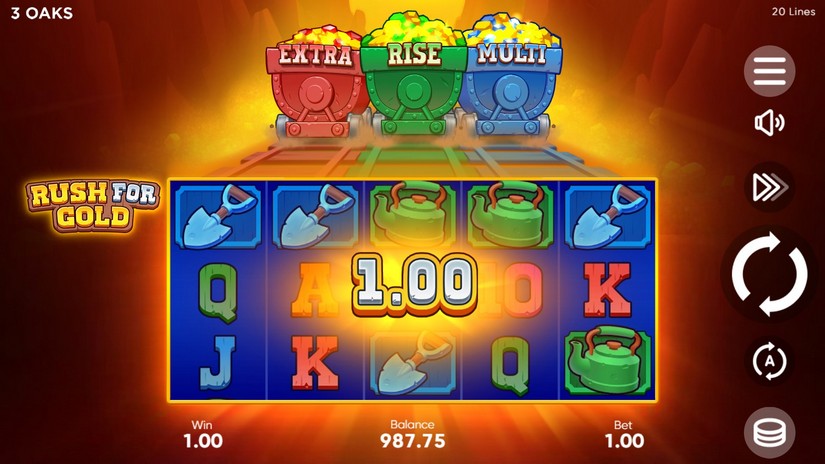 Rush for Gold slot screen 2