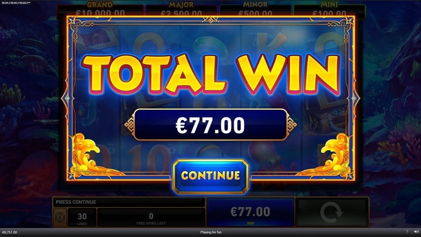 Pearls Pearls Pearls slot screen 6