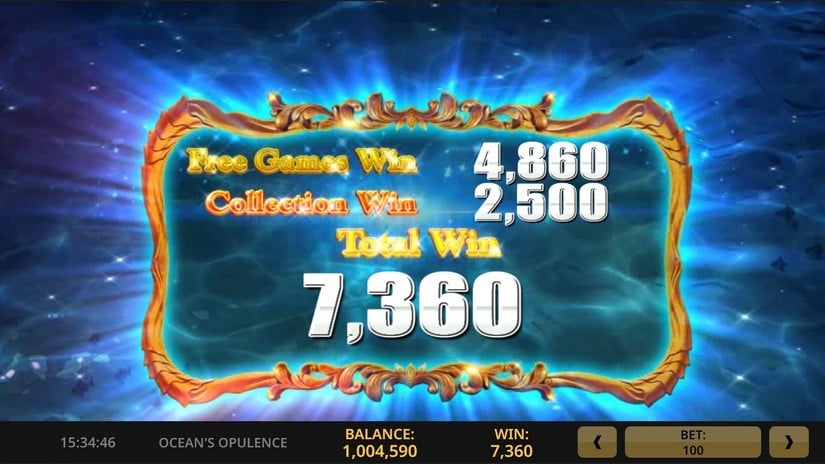 Oceans Opulence slot screen 7