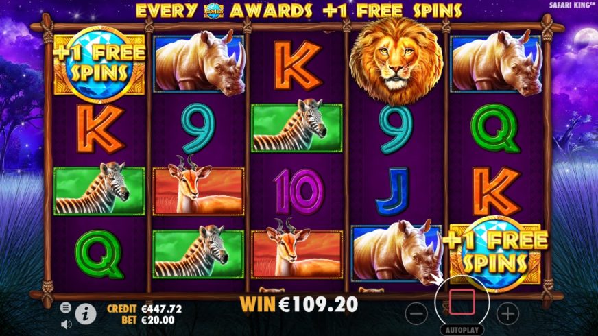 Safari King slot screen 5