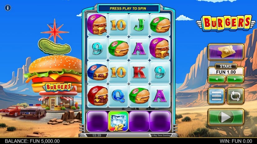 Burgers slot screen 1