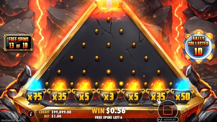 Lava Balls slot screen 5
