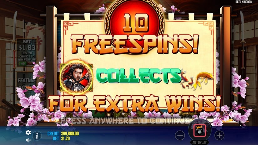 Samurai Code slot screen 3