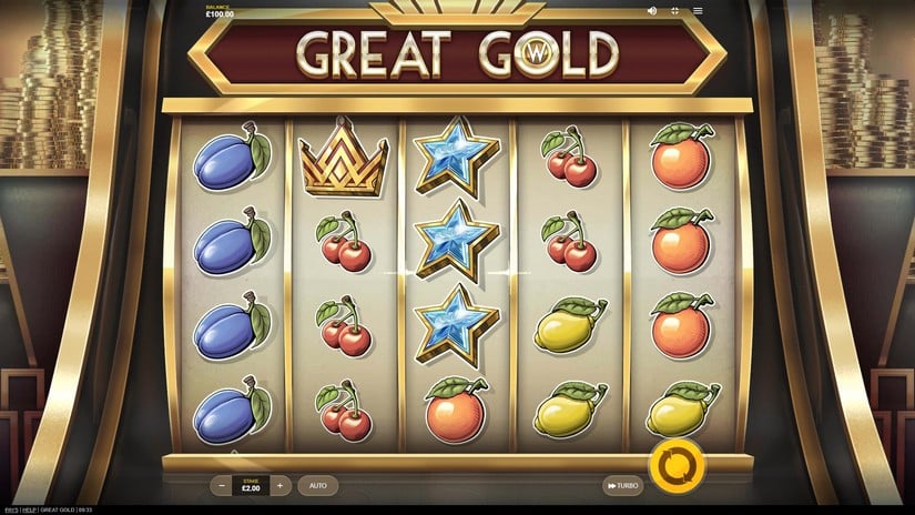 Great Gold slot screen 1