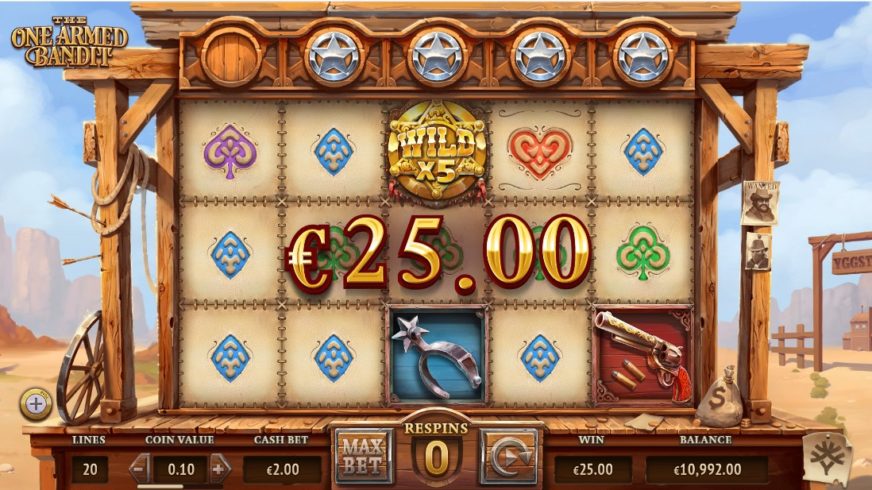 The One Armed Bandit slot screen 3