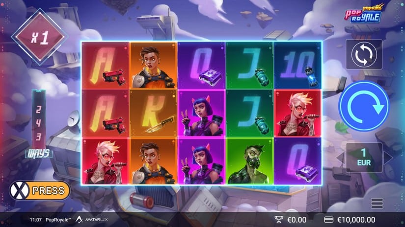 POP Royale slot screen 1