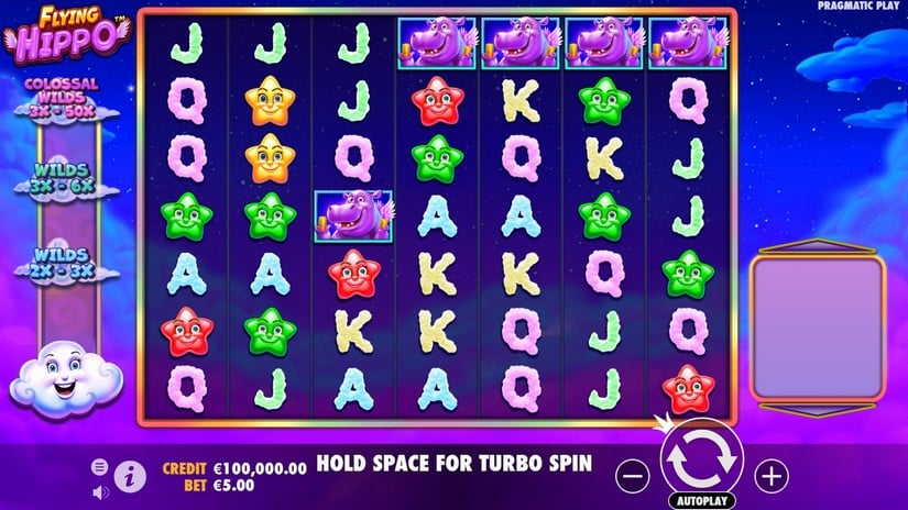 Flying Hippo slot screen 1