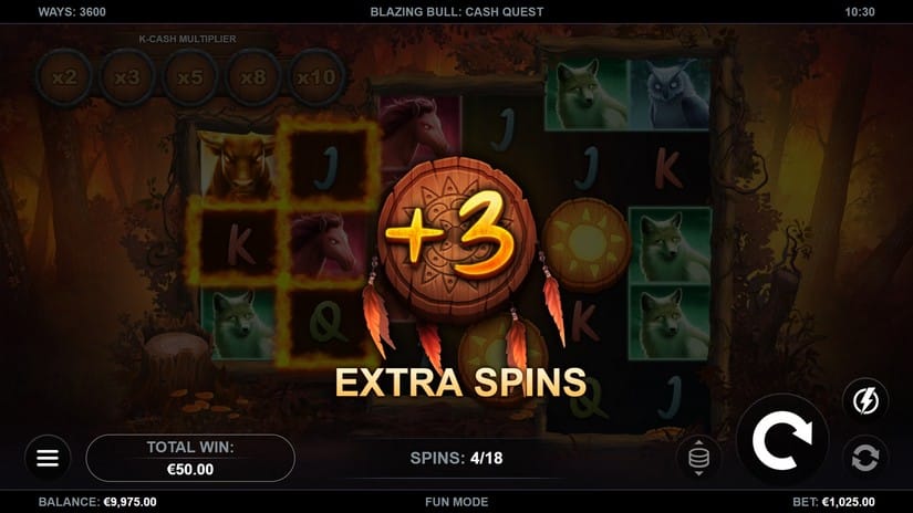 Blazing Bull: Cash Quest slot screen 5