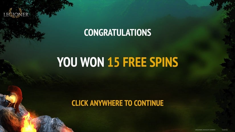 Legioner slot screen 3