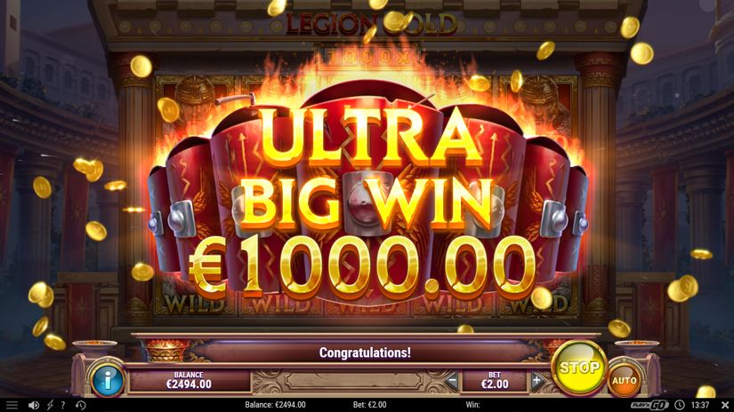 Legion Gold slot screen 5