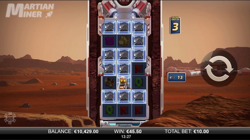 Martian Miner Infinity Reels slot screen 4