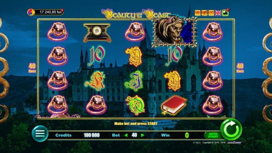 Beauty and the Beast slot screen 1