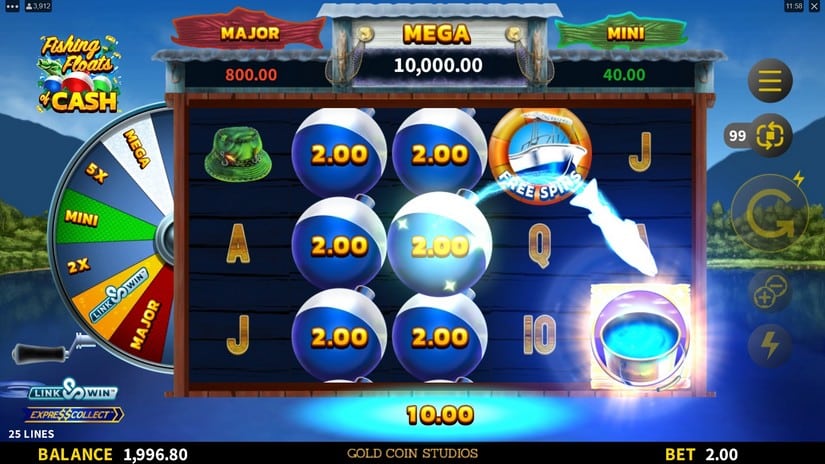 Fishing Floats of Cash slot screen 3