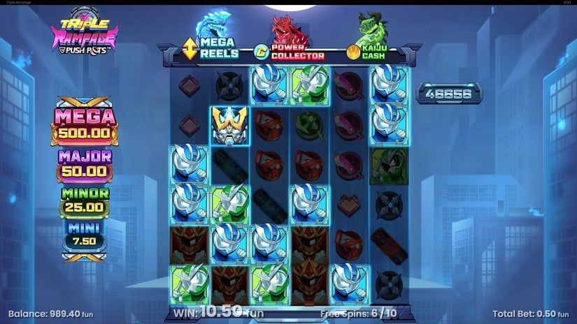 Triple Rampage slot screen 6