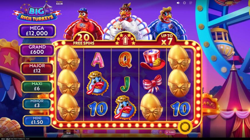 Big Rich Turkeys slot screen 2