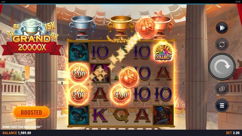 Rome Fight For Gold Deluxe slot screen 2
