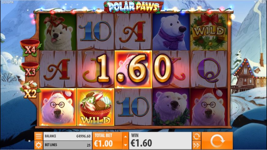 Polar Paws slot screen 2