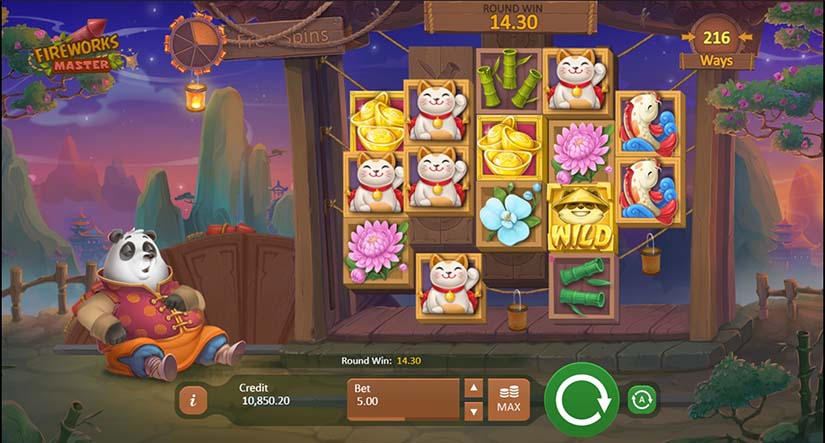 Fireworks Master slot screen 3