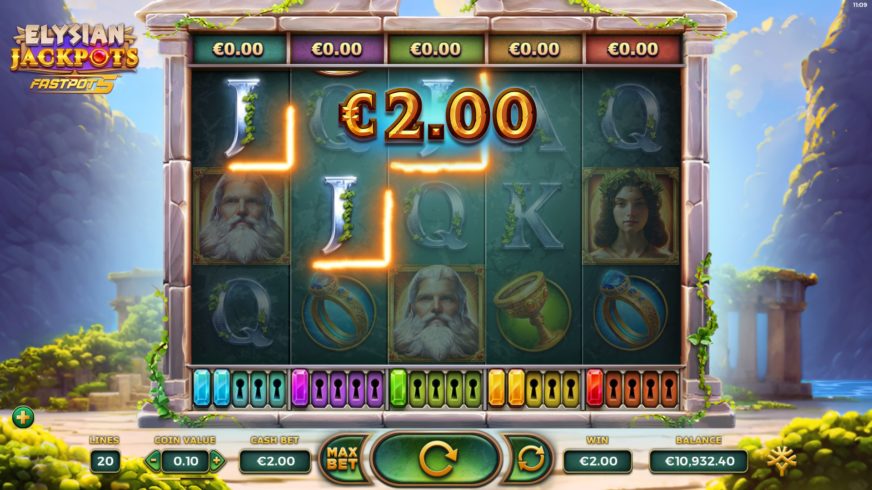 Elysian Jackpots slot screen 3