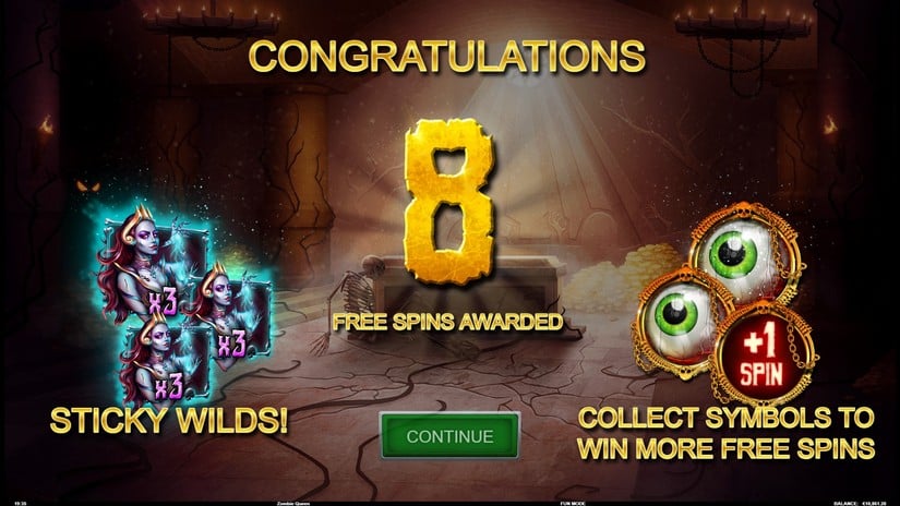 Zombie Queen slot screen 2