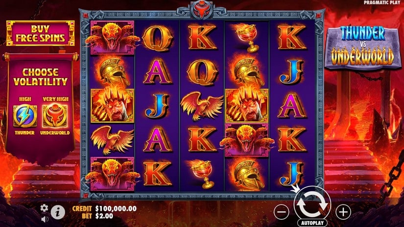 Thunder vs Underworld slot screen 2
