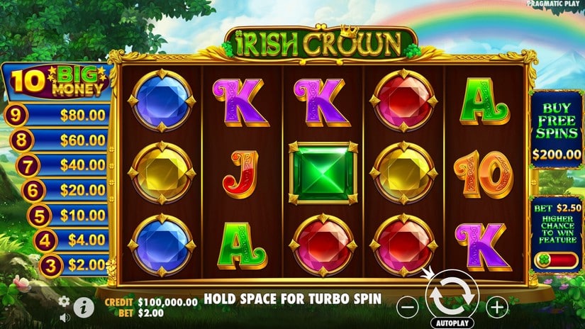 Irish Crown slot screen 1