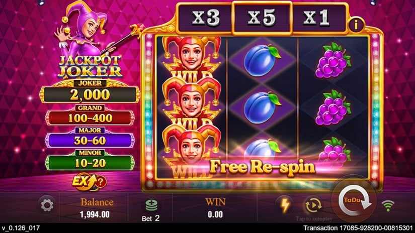 Jackpot Joker slot screen 2