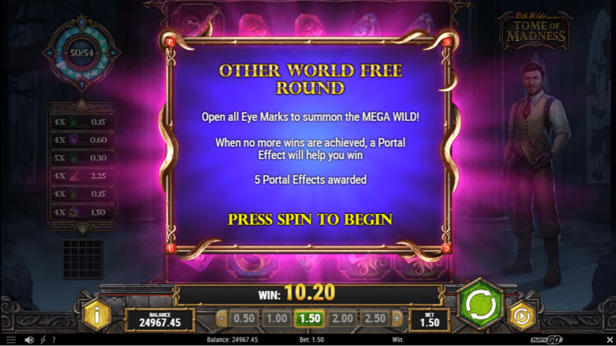Tome of Madness slot screen 5