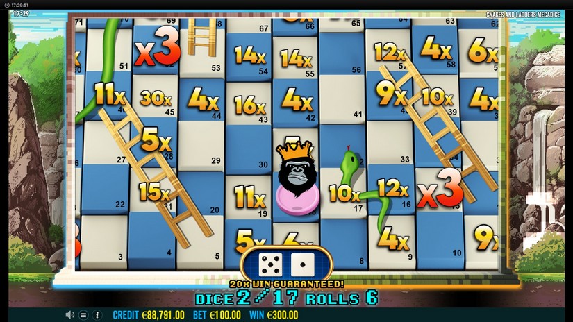 Snakes and Ladders Megadice slot screen 7