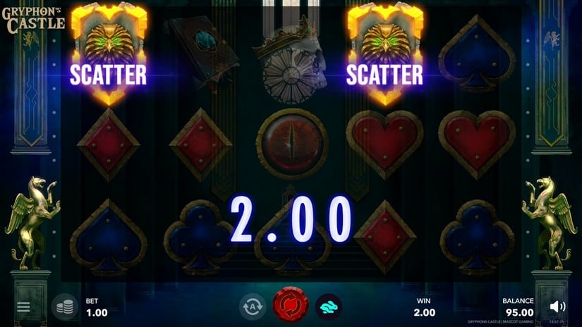 Gryphon’s Castle slot screen 2