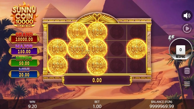 Sunny Coin 10000: Hold The Spin slot screen 6