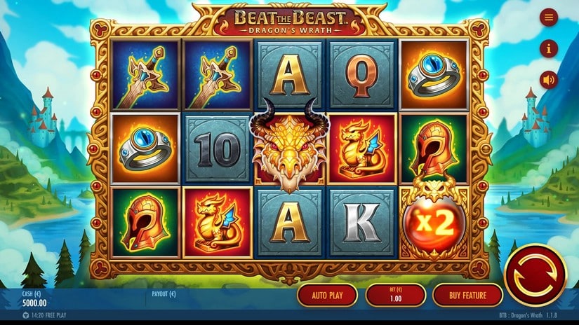 Beat the Beast Dragon’s Wrath slot screen 1