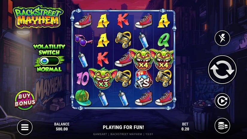 Backstreet Mayhem slot screen 5
