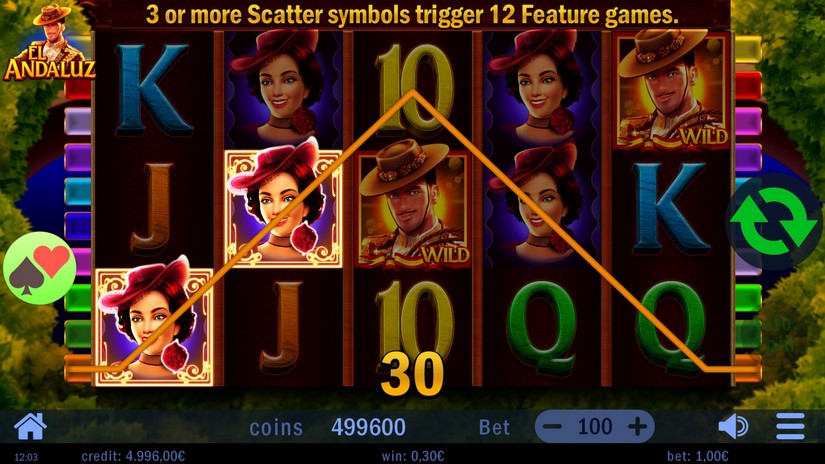 El Andaluz slot screen 2