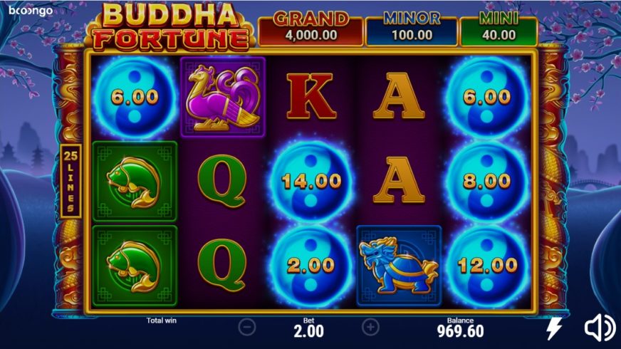 Buddha Fortune slot screen 3