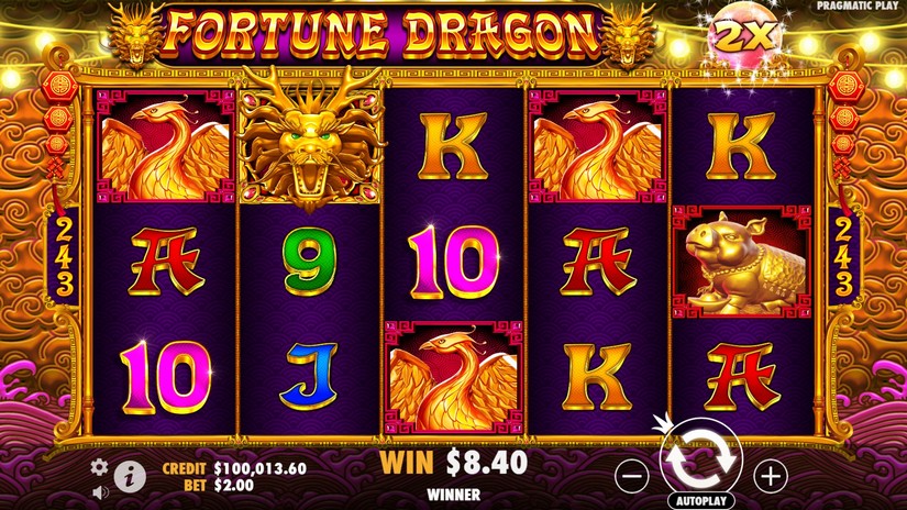 Fortune Dragon slot screen 2