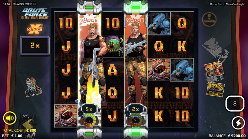 Brute Force Alien Onslaught slot screen 4