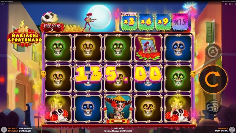 Mariachi Afortunado slot screen 5