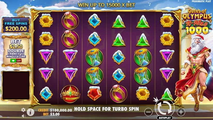 Gates of Olympus Xmas 1000 slot screen 1