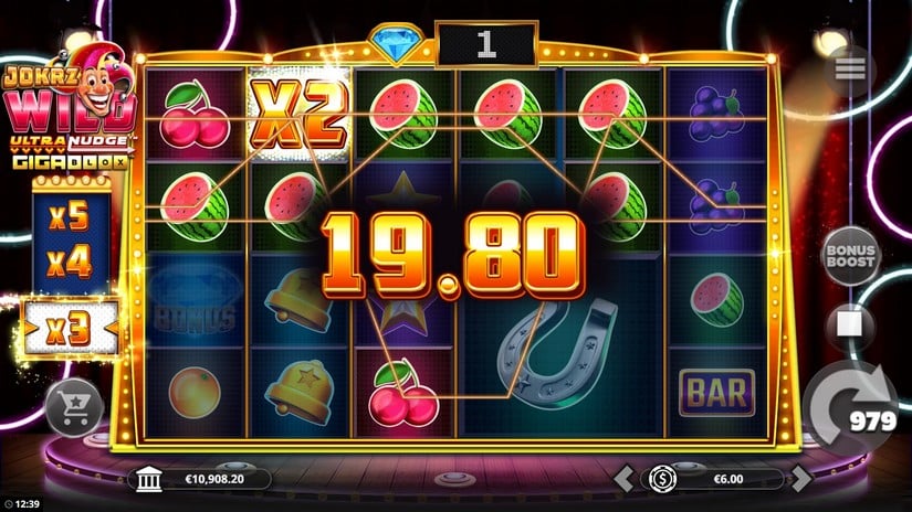 Jokrz Wild Ultranudge Gigablox slot screen 3