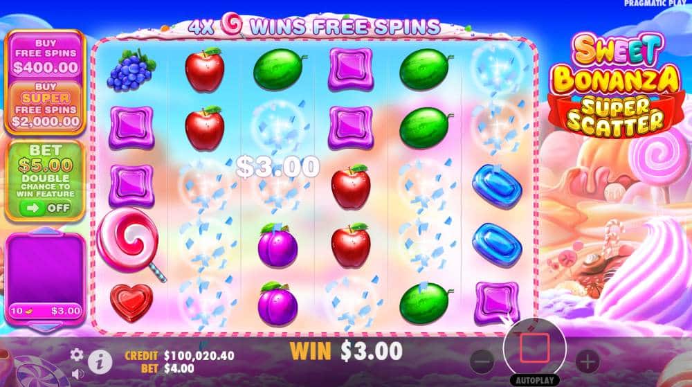 Sweet Bonanza Super Scatter free slot