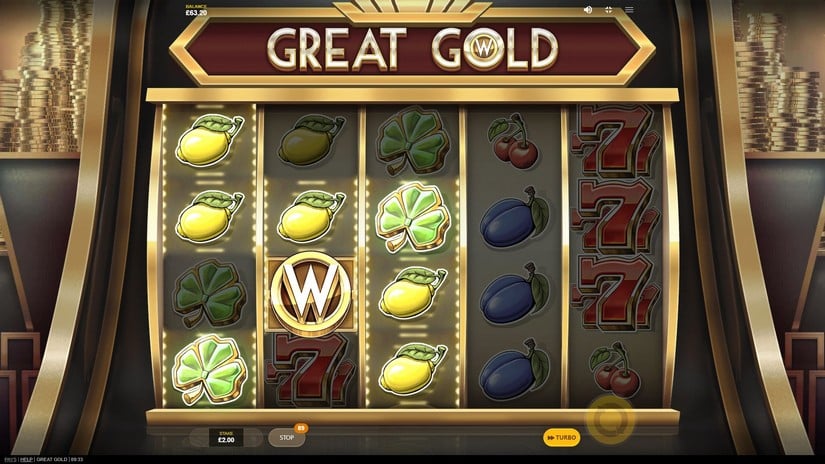 Great Gold slot screen 3