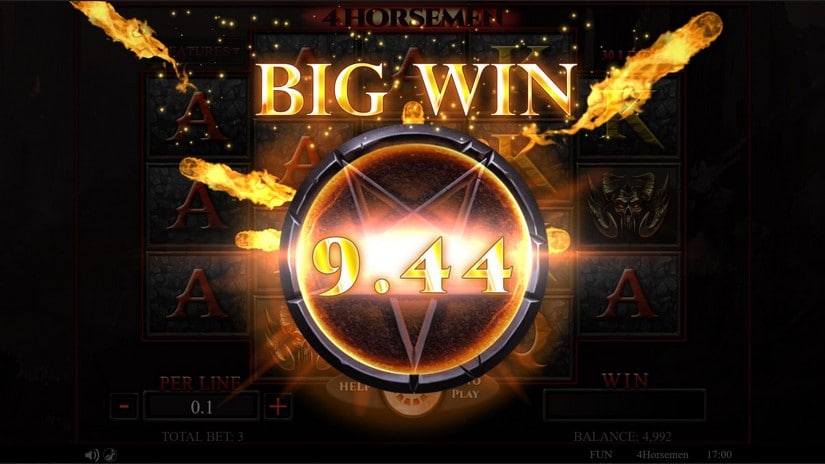 4 Horsemen slot screen 4