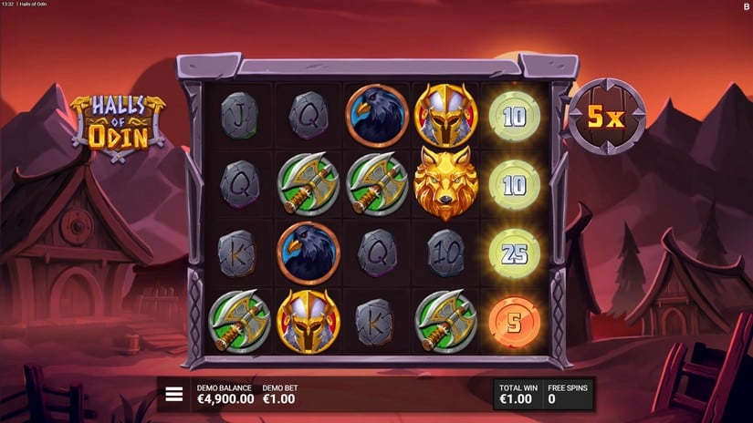 Halls of Odin slot screen 4