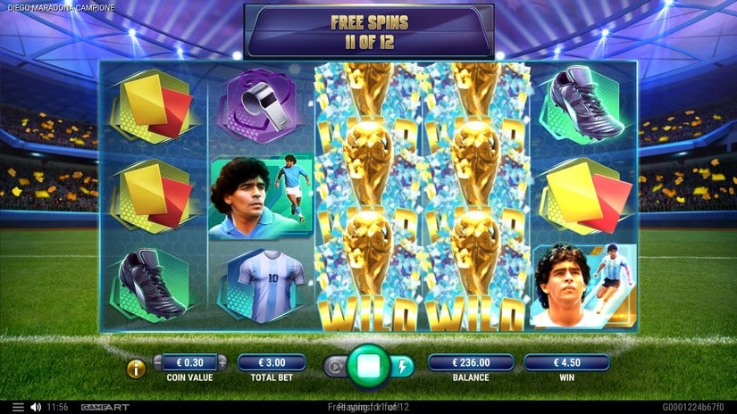 Diego Maradona Campione slot screen 5