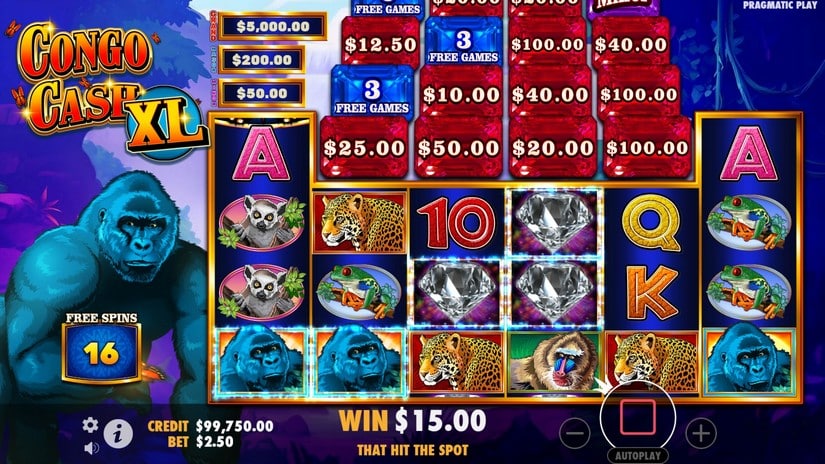 Congo Cash XL slot screen 3
