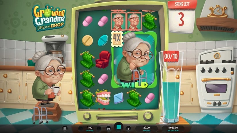 Growing Grandma Dream Drop slot screen 4