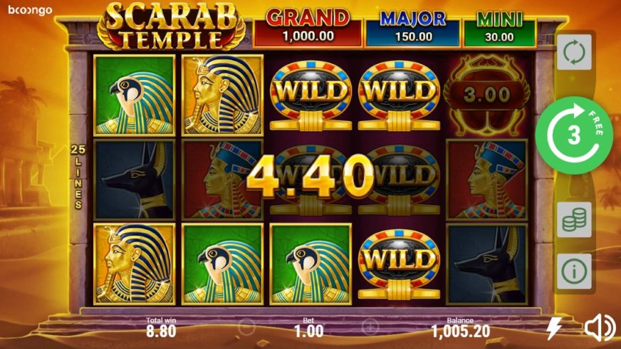 Scarab Temple slot screen 5