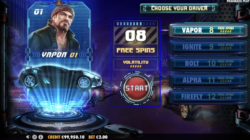 Street Racer slot screen 4