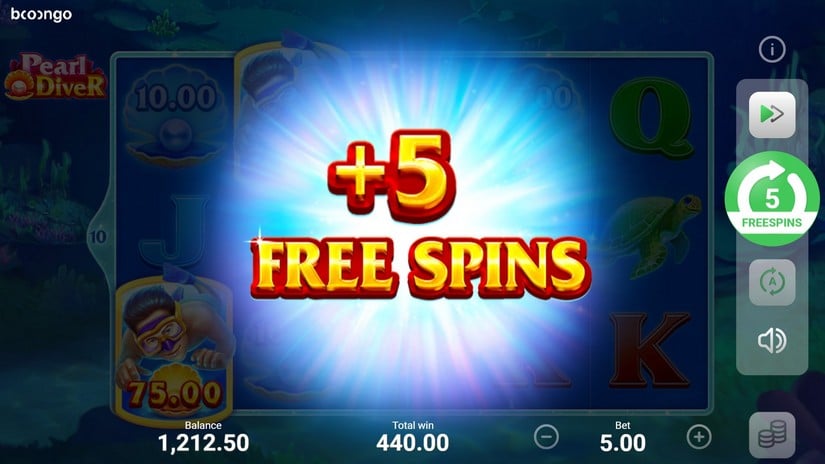 Pearl Diver slot screen 8